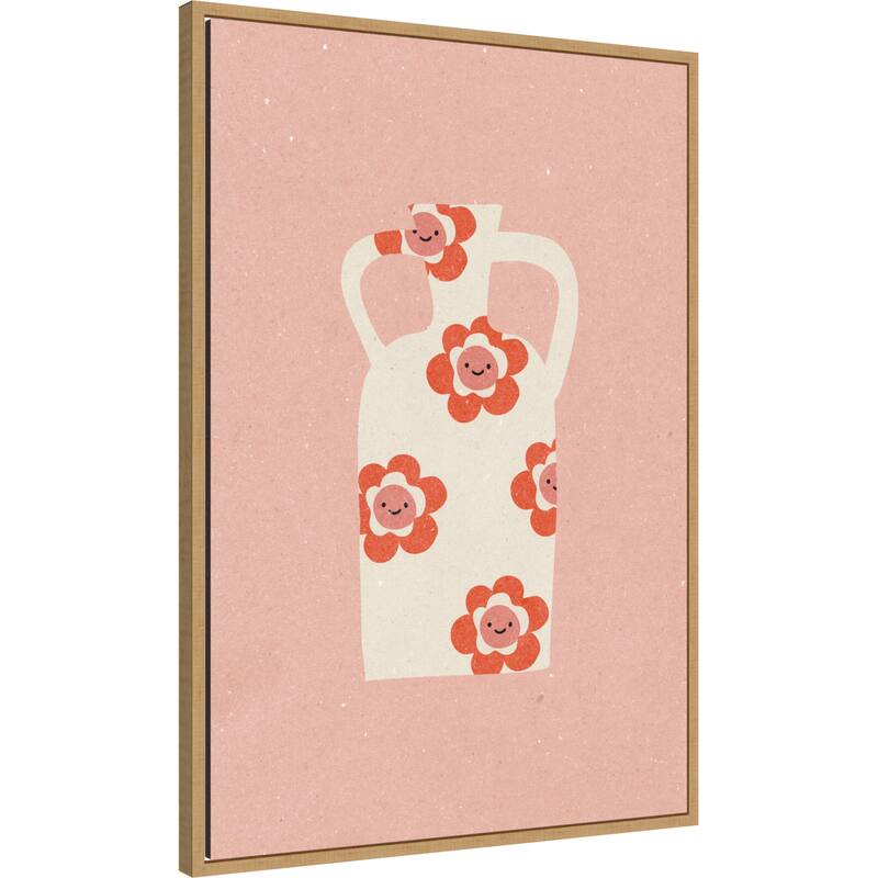 Vase No. 2 by Nktn (23 x 33 in.), Framed Canvas Wall Art Print