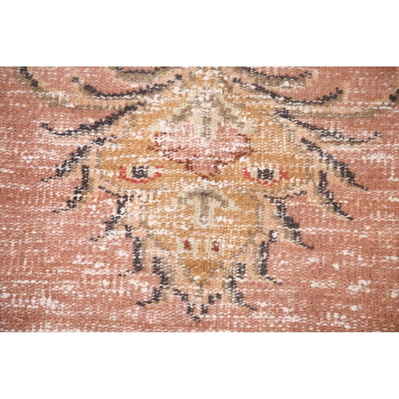 Distressed Sparta Turkish Vintage Rug Hand-Knotted Wool Carpet - 5'0"x 8'11"