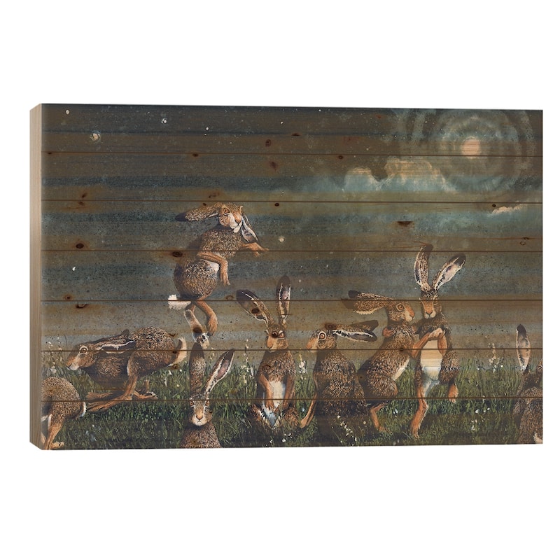 Moondance Print On Wood by Maggie Vandewalle - Multi-Color - 18x26x1.5