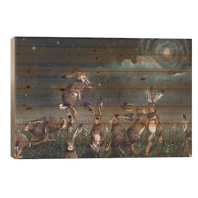 Moondance Print On Wood by Maggie Vandewalle - Multi-Color