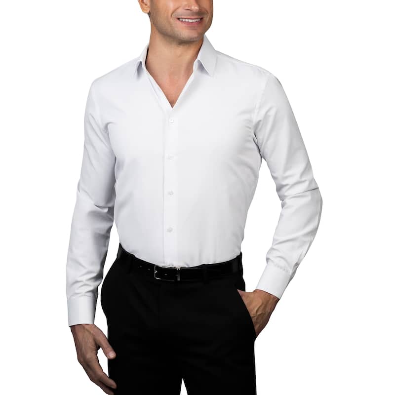 Ben Sherman Men's Basketweave Dobby Dress Shirt - Slim Fit