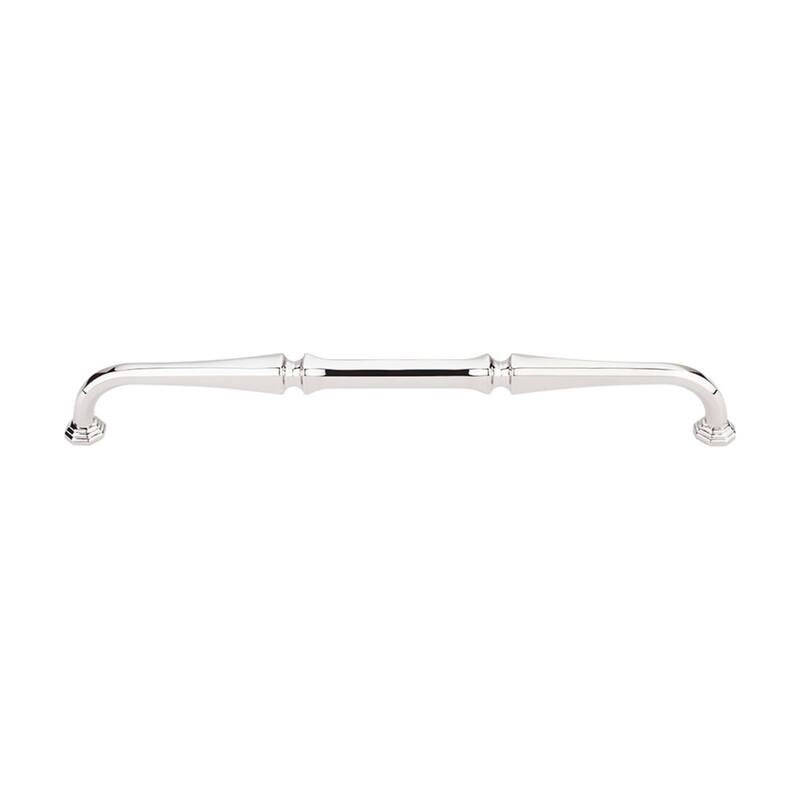 Top Knobs Chalet 9 Inch Center to Center Handle Cabinet Pull from the - Polished Nickel
