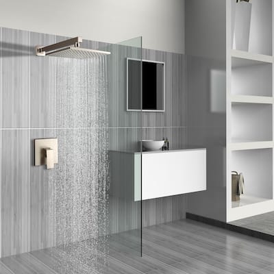 CLihome Single-Handle 1-Spray Square Shower Faucet - 9"