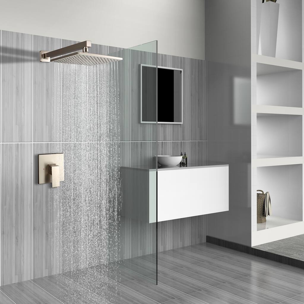 CLihome Single-Handle 1-Spray Square Shower Faucet - 9"