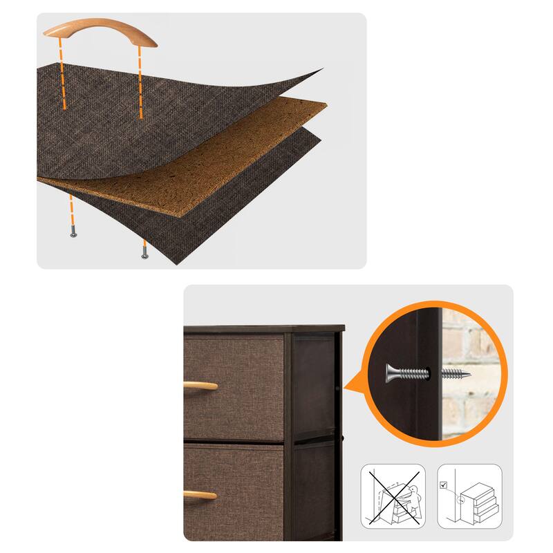 Pellebant 5 Drawers Vertical Storage Tower Organizer
