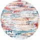 preview thumbnail 32 of 31, SAFAVIEH Skyler Coralee Modern Abstract Rug 6'7" Round - Beige/Burgundy - Round
