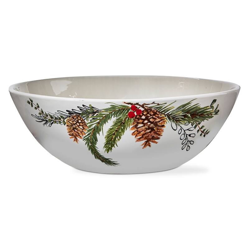 Winter Sprig Serving Bowls