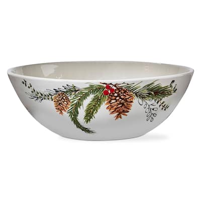 Winter Sprig Serving Bowls