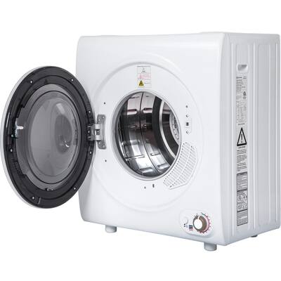 2.65 Cu. Ft. Compact Laundry Dryer; 9 lbs Capacity Tumbler, 1400 W of Drying Power;