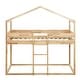 preview thumbnail 31 of 54, House Bed Twin Over Twin Bunk Bed Wood Platform Bed Frame