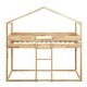 preview thumbnail 3 of 26, Twin over Twin Pine Bunk Bed with Tent