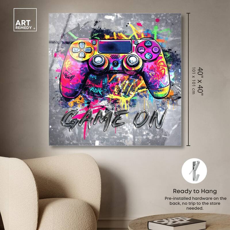 Game On Acrylic by Art Remedy, Ready to Hang