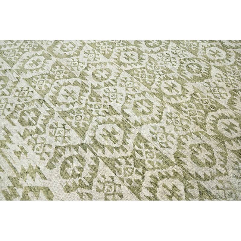 Hand Knotted Oushak 100% Wool Southwestern Oriental Area Rug Beige - 9' 9'' x 13' 8''