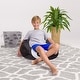 preview thumbnail 22 of 38, Kids Sports Big Comfy Bean Bag Chair 27 Inch Medium - z 8-Ball Black and White