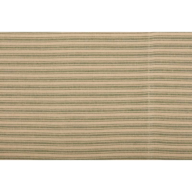 Prairie Winds Green Ticking Stripe Pillow Case Set