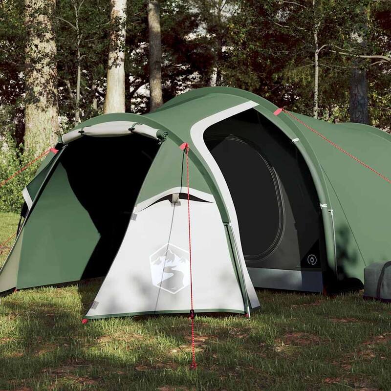 vidaXL Camping Tent Tunnel 3-Person Green Waterproof - 78.7 x 65.4 x 42.5