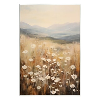 Stupell Mountain Valley Meadow Wall Plaque Art Design by Petals Prints ...