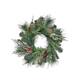 12" Juniper Berry/Pine/Cones Wreath - Green Brown - 12-Inch