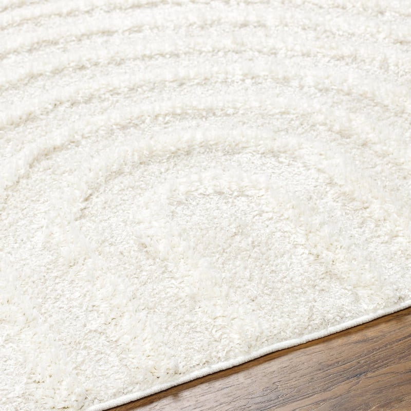 Livabliss Rodos Mod Neutral Rainbow Plush Area Rug