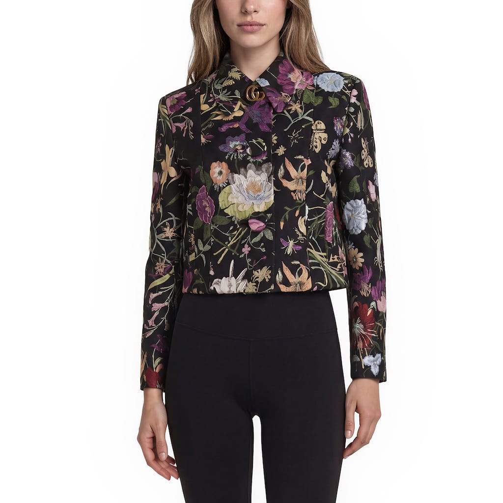 Gucci Flora Silk Brocade Jacket