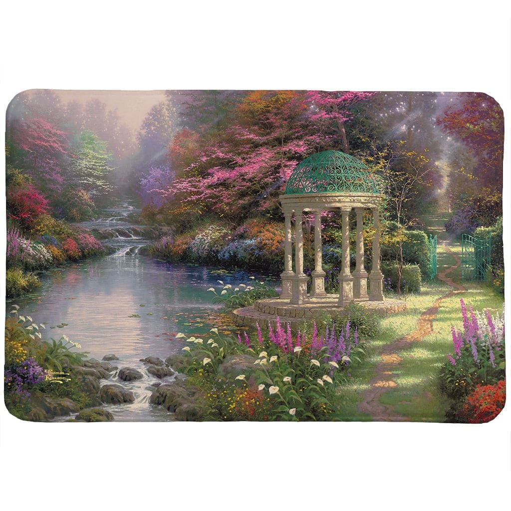 Thomas Kinkade The Garden of Prayer Memory Foam Rug by Laural Home