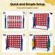 preview thumbnail 46 of 45, Costway Jumbo 4-to-Score 4 in A Row Board Game Set Outdoor Indoor Kids