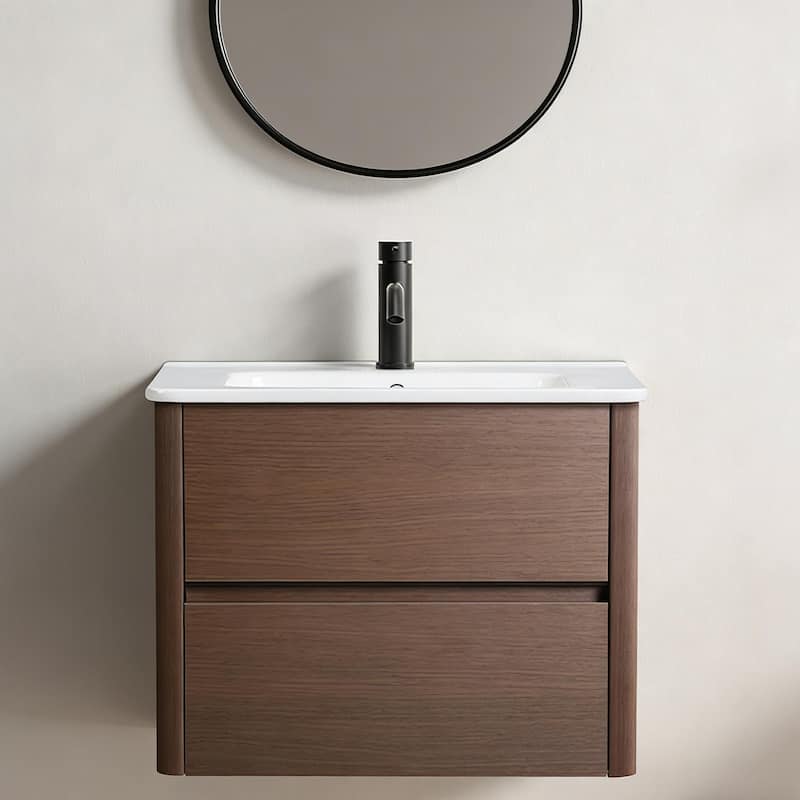 Ceramic Bathroom Sink with Modern Minimalist Design