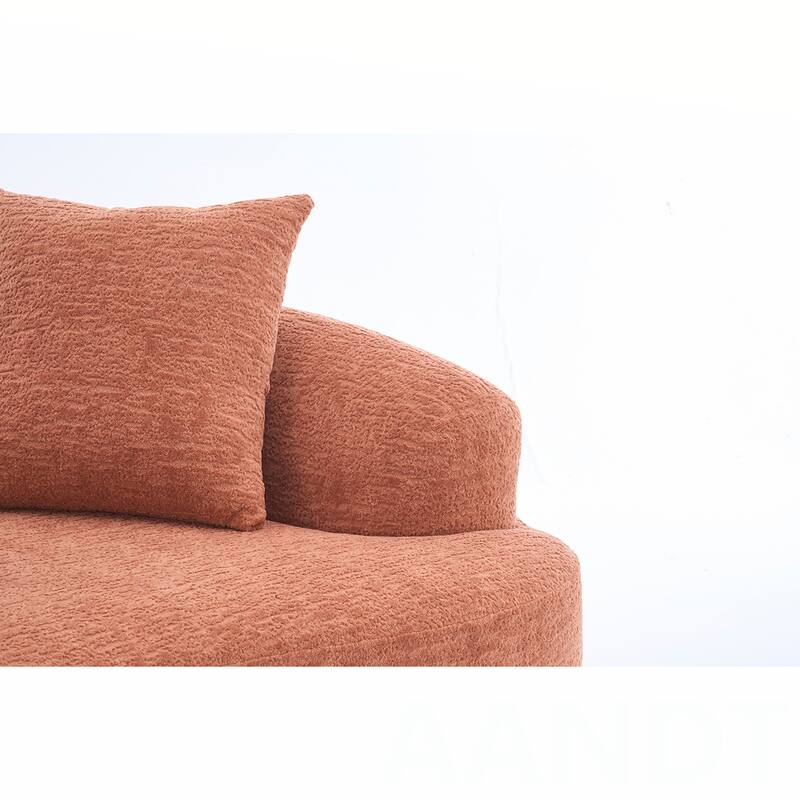 Chenille Fabric Loveseat Sofa