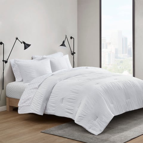 Madison Park Essentials Cirrus Complete Comforter Bedding and Sheet Set