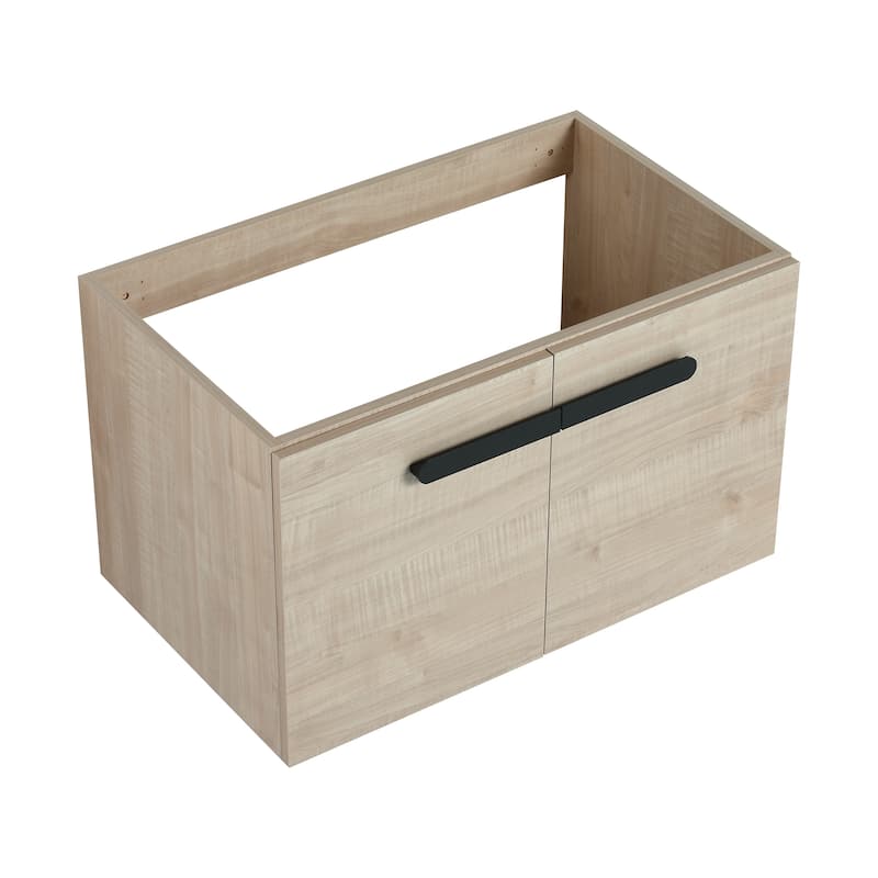 30 Inch Bathroom Cabinet With Sink,Soft Close Doors,Float Mounting Design, For Small Bathroom