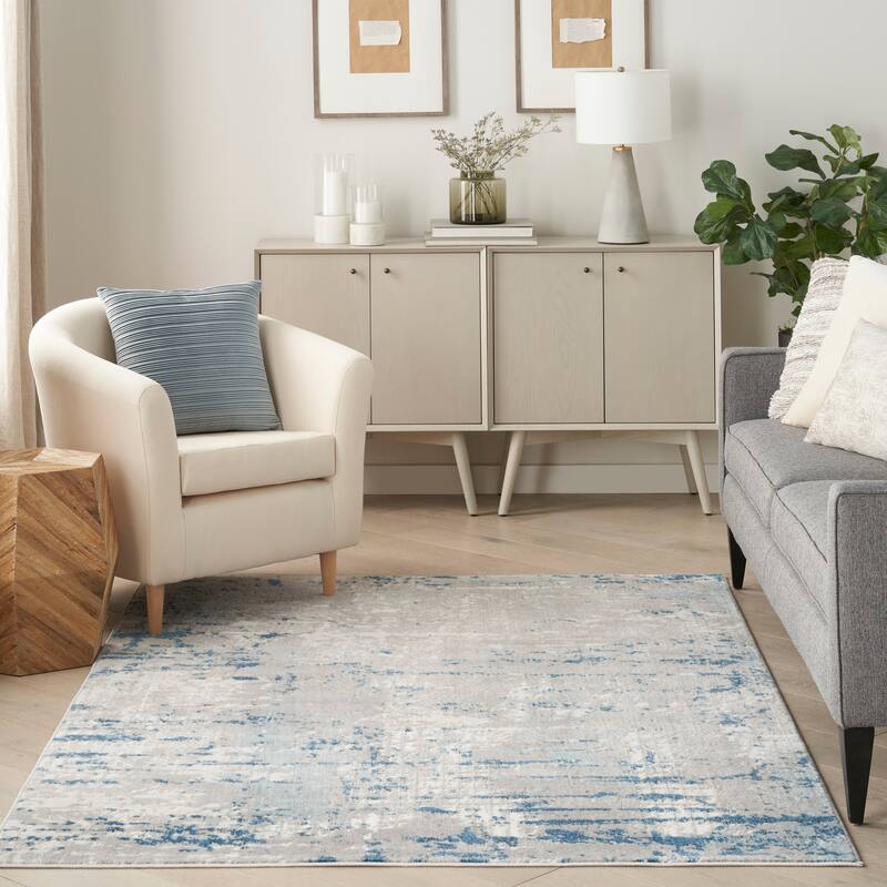 Nourison Concerto Modern Abstract Distressed Area Rug