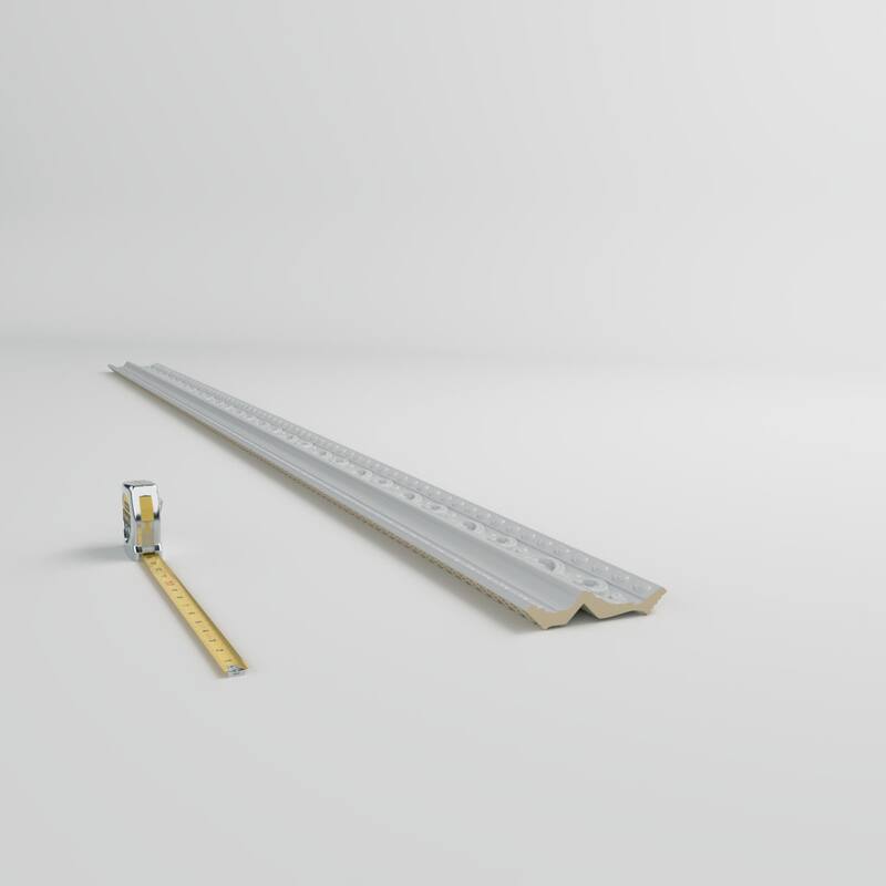 4"H x 4"P x 5 5/8"F x 96"L Madeline Crown Moulding - 1-Pack