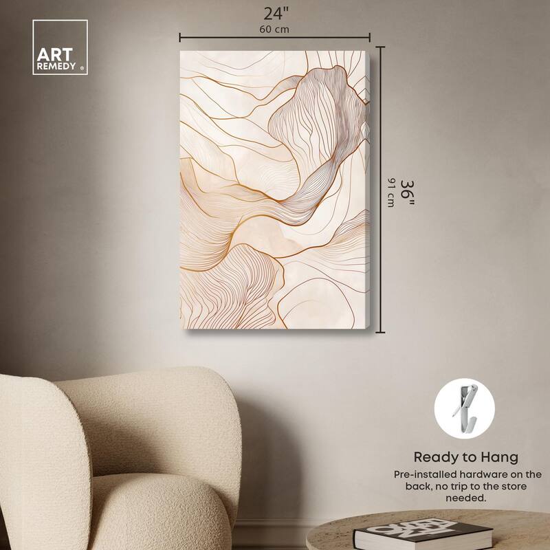 Contoured Reverie II Canvas by Art Remedy, Gallery Wrapped
