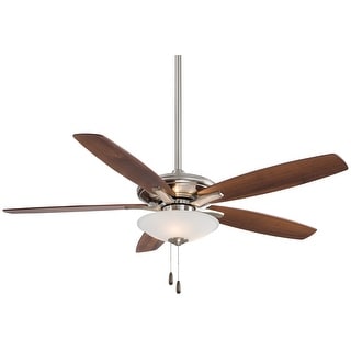 Minka Aire Mojo Brushed Nickel 5 Blade 52 Inch LED Ceiling Fan