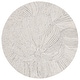 preview thumbnail 14 of 33, SAFAVIEH Handmade Metro Massom Abstract Floral Wool Rug 6' Round - Light Blue/Ivory - Round
