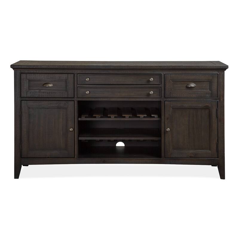 Magnussen Home Westley Falls Graphite Buffet - 66''W x 19''D x 36''H