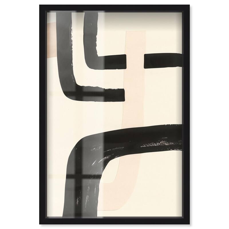 Contempogeo II Shadowbox by Art Remedy - Black - 30" x 45"