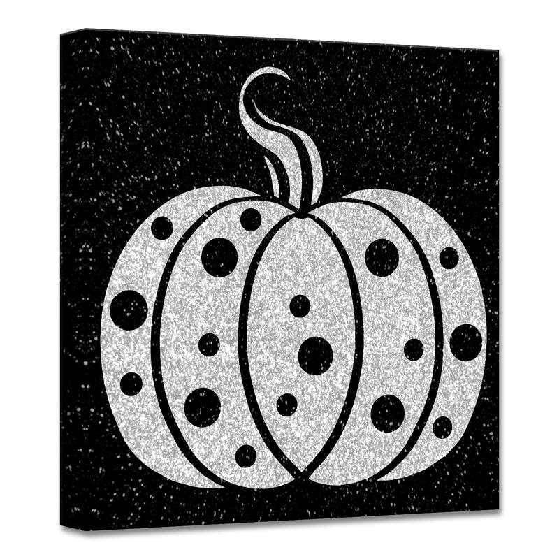 ChiChi Décor 'Glamoween Pumpkin II' Halloween Canvas Wall Art