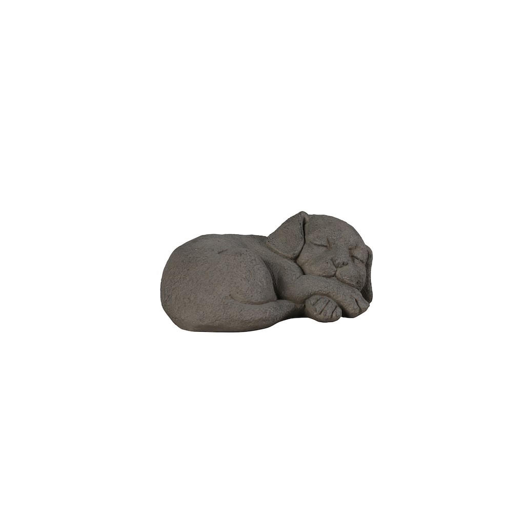 Peaceful Rest Curled Sleeping Dog Memorial Statue