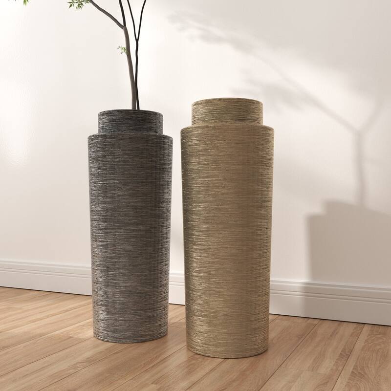 Acroma Multi Colored Ceramic Decorative Vase (Set of 2)