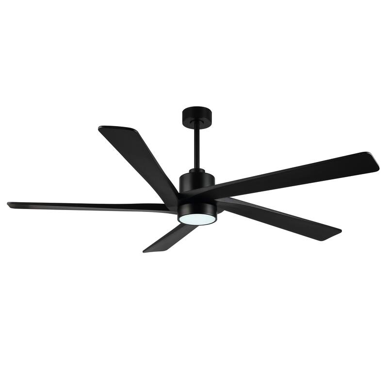 WINGBO 72" Ceiling Fan with Lights, 5 Reversible Blades, Ultra Quiet 6-Speed DC Motor...
