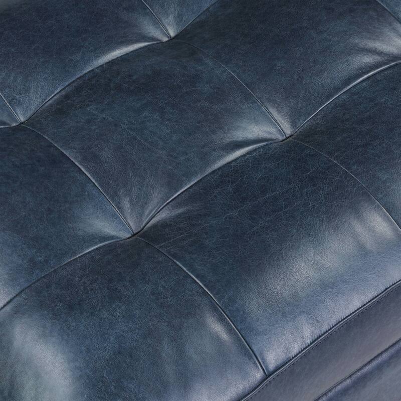 Poly & Bark Napa Ottoman - Full Grain Genuine Italian Leather