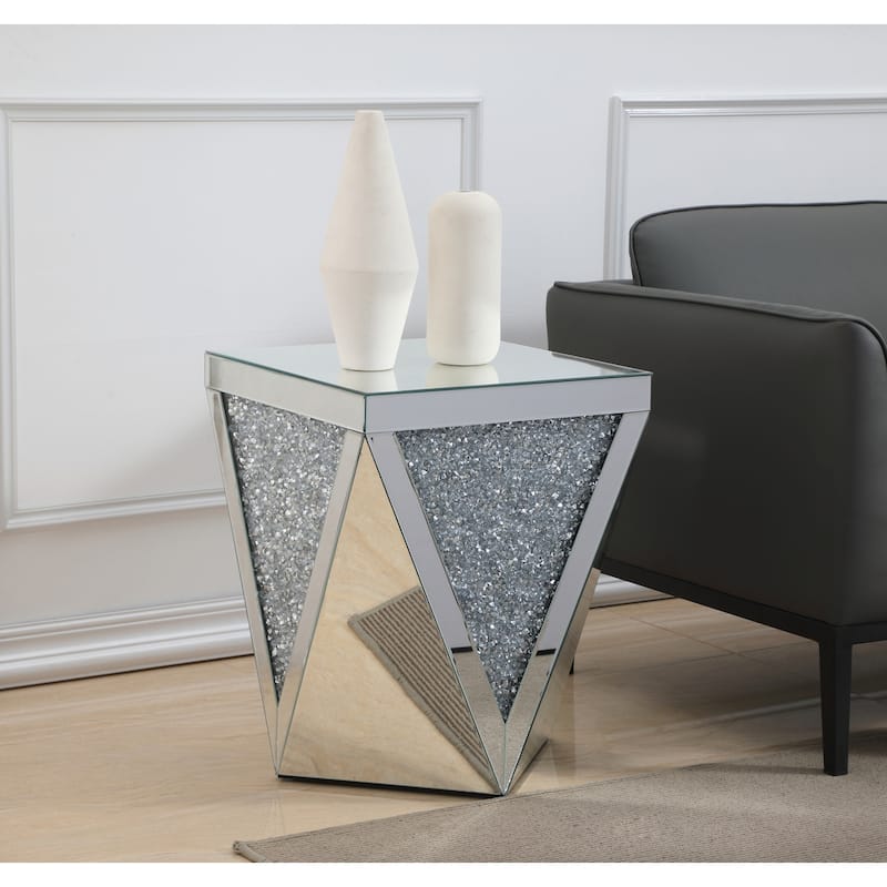 Modern Crystal End Table