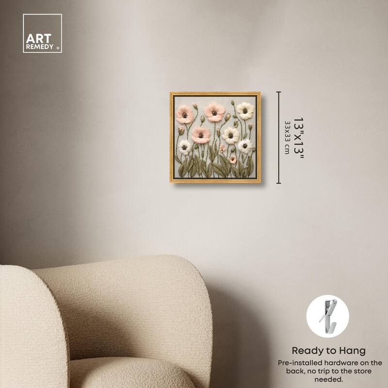 Stitched Serenity I Canvas by Art Remedy
