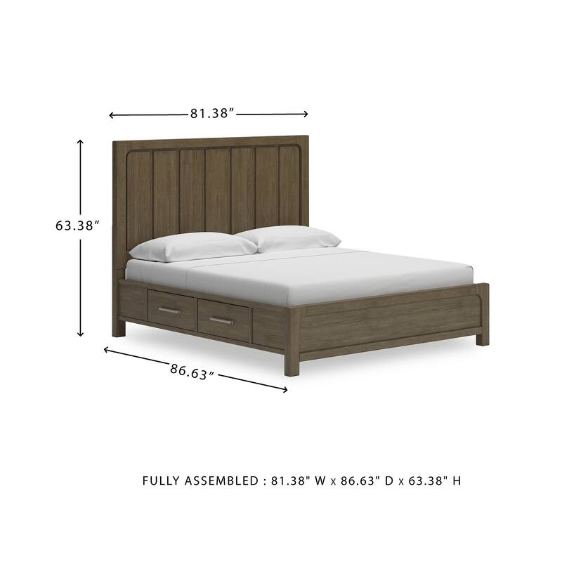 Signature Design by Ashley Cabalynn Brown Panel Bed with Storage