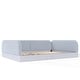 preview thumbnail 81 of 124, Bonwell Upholstered Teddy Fleece Montessori Floor Bed with Half-Enclosed & Curved Guardrails for Kids by GDFStudio