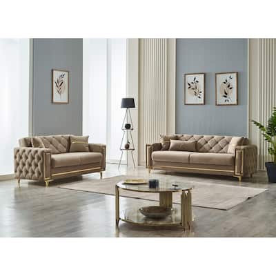 Bosi 2 Pieces Living Room Sets 1 Sofa 1 Loveseat