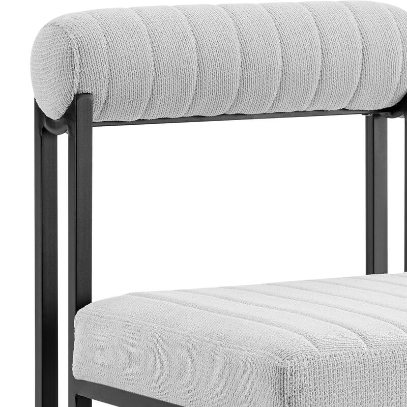 Anastasia Modern Upholstered Metal Dining Chairs - Set of 2