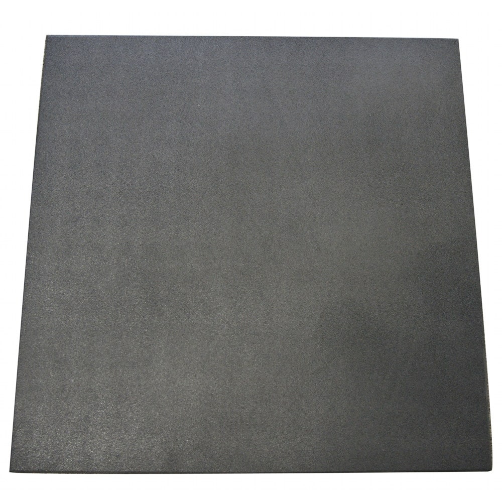 Rubber-Cal "Eco-Sport" 3/4-inch Interlocking Rubber Tiles - 3/4 in x 20 in x 20 in - 10 Pack, 28 Sqr/Ft - Coal - 20 x 20