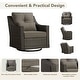 preview thumbnail 58 of 105, Murphy Outdoor Wicker Patio Outdoor Sofa Swivel Chair Coffee Table